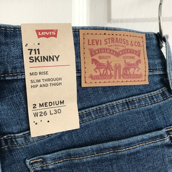 NWT Levi’s High Rise Skinny Jeans Size 26 - Picture 6 of 8